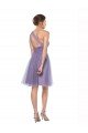 Cheap One Shoulder Short Knee Length Tulle Bridesmaid Dress Sydney