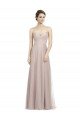 Cheap Long Strapless Tulle Bridesmaid Dress with Pleated Bodice Sydney