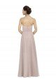 Cheap Long Strapless Tulle Bridesmaid Dress with Pleated Bodice Sydney