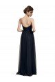 Cheap Strapless Sequined Lace Long Bridesmaid Dress with Pleats Sydney
