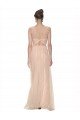 Cheap Long Tulle Bridesmaid Dress with Illusion Neck Sydney