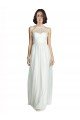 Cheap High Neckline Long Tulle Bridesmaid Dress with Illusion Front Sydney