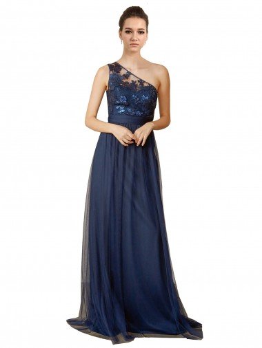 Cheap Sequined Floral Lace Sweetheart Tulle Bridesmaid Dress Sydney