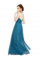 Cheap High Neck Halter Pleated A-Line Tulle Bridesmaid Dress Sydney