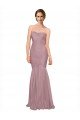 Cheap Mermaid Strapless Tulle Bridesmaid Dress with All Over Pleats Sydney