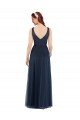 Cheap V-Neck Soft and Simple Tulle Bridesmaid Dress Sydney