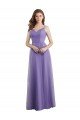 Cheap Sweetheart Deep V-Back Tulle Bridesmaid Dress with Draped Bodice Sydney
