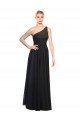 Cheap Ruched One Shoulder Tulle A-Line Bridesmaid Dress Sydney