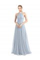 Cheap Halter Neckline Slim A-Line Tulle Bridesmaid Dress Sydney