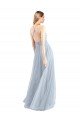 Cheap Halter Neckline Slim A-Line Tulle Bridesmaid Dress Sydney