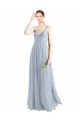 Cheap Spaghetti Straps V-Neck Slim A-Line Tulle Bridesmaid Dress Sydney