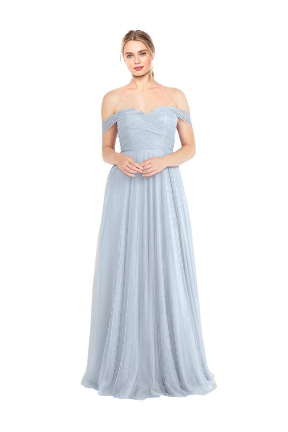 Cheap Sweetheart Neckline Off the Shoulder Tulle Bridesmaid Dress Sydney