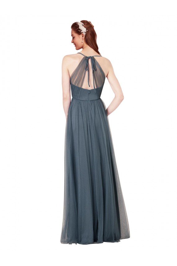 Cheap Beach-inspired Sweetheart Tulle Long Bridesmaid Dress Sydney