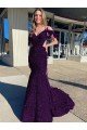 Cheap Cold Shoulder Sleeveless Long Court Train Velvet Sequin Prom Dress Sydney