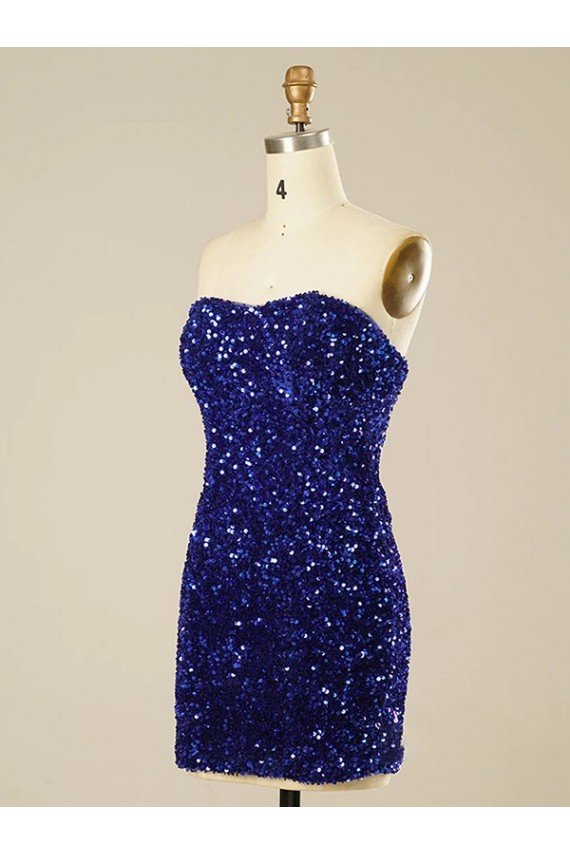 Cheap Short Sweetheart Velvet Sequin Homecoming Dress / Prom Dress Sydney