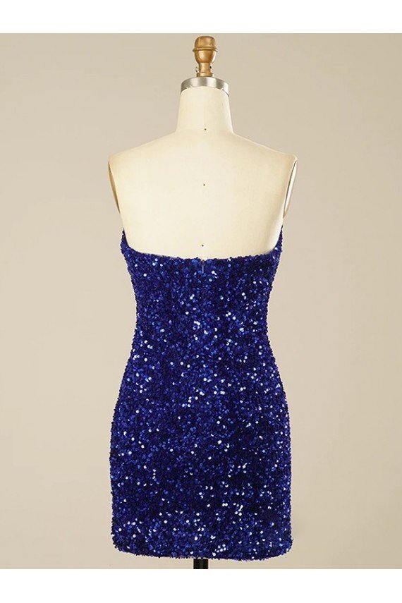 Cheap Short Sweetheart Velvet Sequin Homecoming Dress / Prom Dress Sydney
