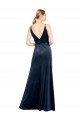 Cheap V-Back Long Velvet Bridesmaid Dress / Prom Dress with Notched V-Neck and Spaghetti Straps Sydney