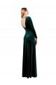 Cheap Plunging V-Neckline Long Sleeves Open Back Velvet Bridesmaid Dress / Prom Dress Sydney
