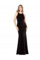 Cheap Vintage Velvet High Neck Formal Bridesmaid Dress / Prom Dress with Strappy Back Sydney