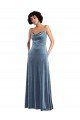 Cheap Sleek Cowl Neck Velvet Maxi Bridesmaid Dress / Prom Dress with Pockets Sydney