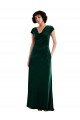 Cheap Cowl Neck Cap Sleeve Velvet Maxi Bridesmaid Dress / Prom Dress with Pockets Sydney