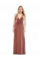 Cheap Plunging Neckline Formal Velvet Maxi Bridesmaid Dress / Prom Dress with Criss Cross Open Back Sydney