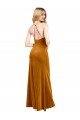 Cheap Halter Neckline Long Full Length Formal Velvet Bridesmaid Dress / Prom Dress with Strappy Back Sydney