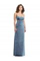 Cheap Spaghetti Strap Long Full Length Formal Velvet Maxi Bridesmaid Dress / Prom Dress Sydney