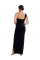 Cheap Long Formal Velvet Bridesmaid Dress / Prom Dress with Side Thigh Split and Shoulder Tie Sydney
