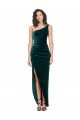 Cheap One Shoulder Velvet Front Wrap Bridesmaid Dress / Prom Dress  Sydney